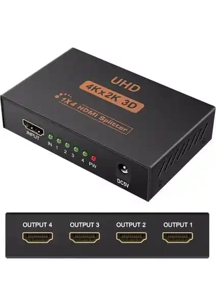 Alfais 5234 4 Port UHD 4K HDMI Switch: Endüstriyel ve Profesyonel Çoklayıcı Çözüm