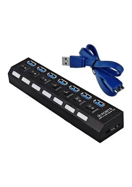 Alfais 5258 7 Port USB 3.0 ve 2.0 Çoklayıcı ile Çoklu Bağlantı Çözümü