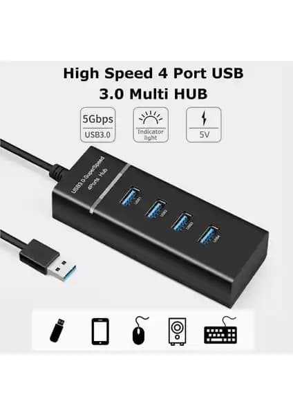 Ancheyn 4 Port USB 3.0 Çoklayıcı ile Hızlı ve Güçlü Bağlantı Çözümü