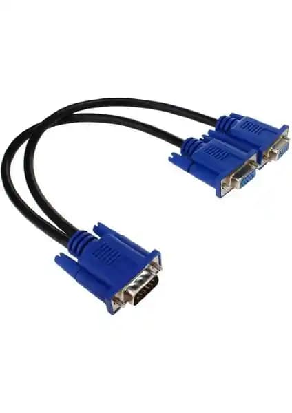 Aogo VGA Y Kablo ile Çoklu Ekran Bağlantısı ve Yüksek Çözünürlük Desteği