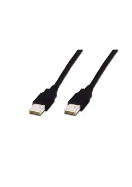 Assmann USB 2.0 Bağlantı Kablosu 1 Metre Siyah Dayanıklı ve Yüksek Hızlı Veri Transferi