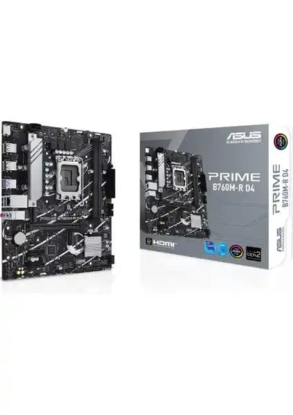 ASUS Prime B760M-R D4 DDR4 Anakartıyla Yüksek Performans ve Estetik Bir Sistem Kurun