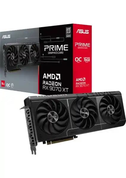ASUS PRIME RX 9070 XT Ekran Kartı Yüksek Performans ve Gelişmiş Soğutma Özellikleri ile Öne Çıkıyor