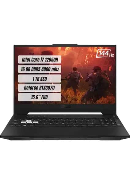 ASUS TUF Dash F15 FX517ZR-HN013: Güçlü İşlemci ve Yüksek Performanslı Oyun Laptopu