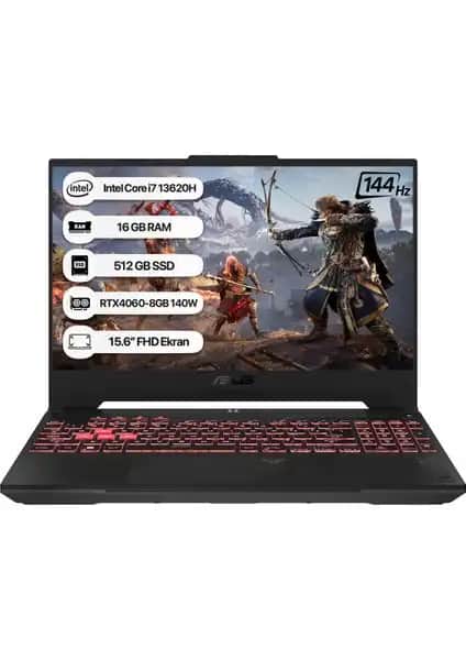 Asus Tuf Gaming F15 FX507VV-LP243: Yüksek Performanslı Oyun ve Çok Yönlü Kullanım Dizüstü Bilgisayarı