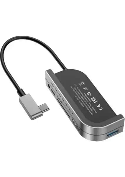 Baseus CAHUB-WJ0G Bend Angle No.7 Çok Fonksiyonlu USB Hub ile Bağlantı Esnekliğinizi Artırın
