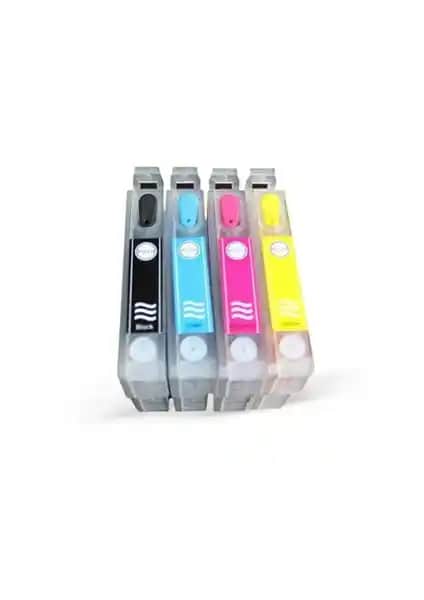 BK Photoink 711-T0714 Kolay Dolan Kartuşlar: Yüksek Performanslı ve Ekonomik Yazıcı Mürekkep Kartuşları