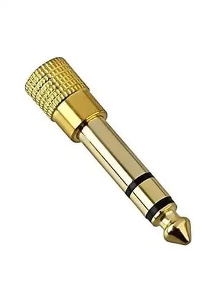 Blue Wings 3.5 mm 6.35 mm Jack Dönüştürücü Profesyonel Ses ve Enstrüman Bağlantısı İçin