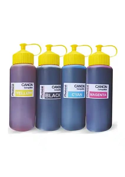 Canon G3411 Uyumlu Photoink 4 Renk 500ml Mürekkep Seti Yüksek Kaliteli Baskı İçin