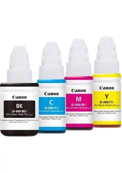 Canon GI-490 Pixma G2410 Mürekkep Seti: Yüksek Kapasiteli ve Uyumlu Baskı Çözümü