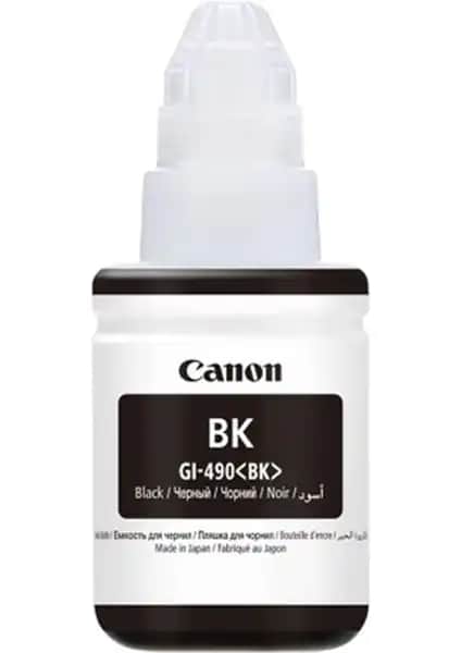 Canon GI-490BK Siyah Mürekkep Kartuşu: Yüksek Kalite ve Güvenilirlik Sunan Orijinal Seçenek