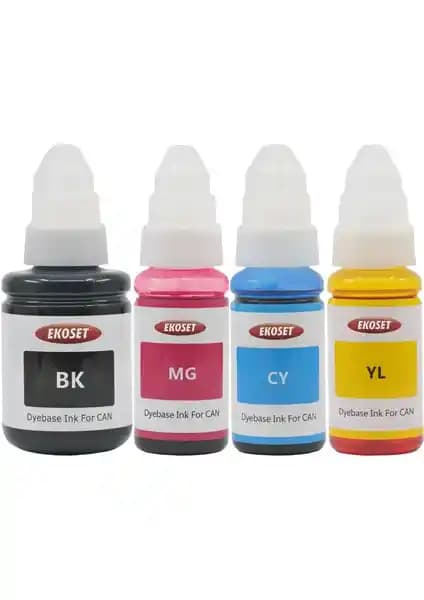 Canon Pixma G3400 G3410 G3411 için Uyumlu ve Yüksek Kaliteli Mürekkep Seti