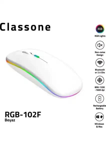 Classone RGB-102F Kablosuz Sessiz ve RGB Işıklandırmalı Fare Özellikleri ve Kullanıcı Yorumları