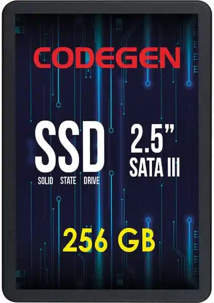 Codegen 256GB SATA 3 SSD ile Hızlı ve Güvenilir Depolama Çözümü