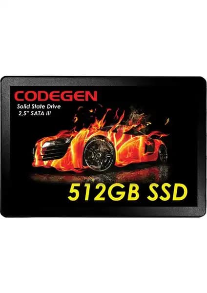 Codegen CDG-512GB-SSD25: Yüksek Hız ve Güvenilirlik Sunan 512GB SATA 3 SSD