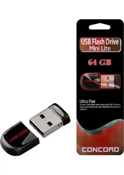 Concord 64GB Mini Lite USB Flash Bellek: Güçlü ve Taşınabilir Veri Depolama Çözümü