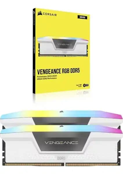 Corsair Vengeance RGB 32GB DDR5 RAM Yüksek Performans ve Estetik Birlikteliği