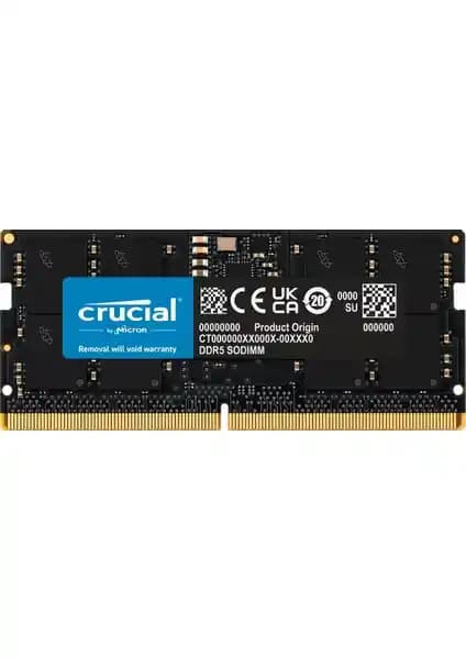 Crucial 16GB DDR5 5200 SODIMM Notebook RAM ile Yüksek Performans ve Güvenilirlik