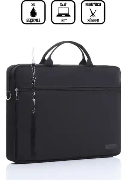 D'Vers 15.6 İnç Su Geçirmez Kumaş Evrak ve Laptop Çantası İdeal Günlük ve Seyahat Kullanımı İçin