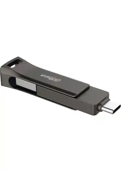 Dahua 64GB OTG USB 3.2 Metal USB Bellek P629 Titan Gri Yüksek Performanslı Depolama