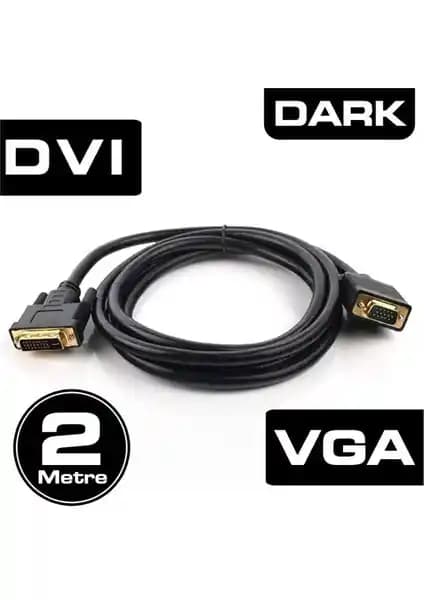 Dark 2m VGA - DVI Çift Yönlü Görüntü Bağlantı Kablosu Teknik Özellikleri ve Kullanım Alanları