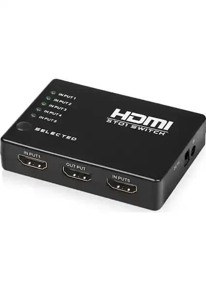 Dark 5 Giriş – 1 Çıkış HDMI Switch ile Çoklu HDMI Kaynakları Kolayca Yönetilir