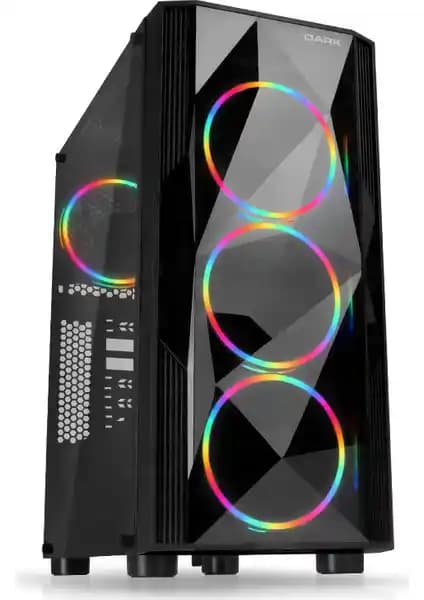 Dark Diamond PRO 4x12cm FRGB USB 3.0 Bilgisayar Kasası Güçlü Tasarım ve Üstün Performans İçin Uygun
