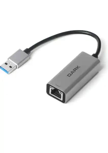Dark USB 3.0 Type-A Gigabit Ethernet Adaptörü: Yüksek Performans ve Taşınabilirlik