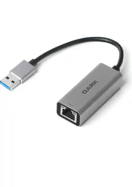 Dark USB 3.0 Type-A Gigabit Ethernet Adaptörü: Yüksek Performans ve Taşınabilirlik