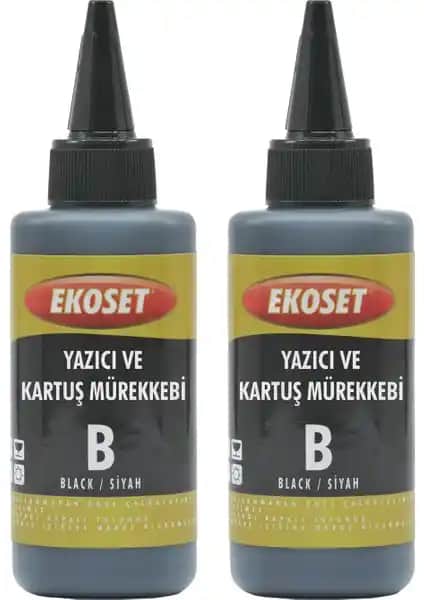 Ekoset Canon Tanklı Yazıcı Siyah Mürekkep Seti 200ml Uyumlu ve Ekonomik Çözüm