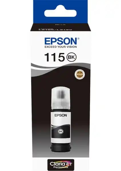 Epson 115 Ecotank Photo Siyah Mürekkep Şişesi Profesyonel Baskı ve Uzun Ömürlü Kullanım İçin