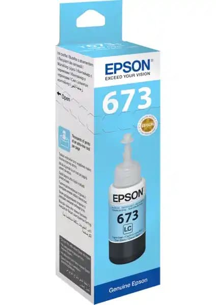 Epson T6735 L800 70ml Açık Mavi Mürekkep Kartuşu - Yüksek Kalite ve Dayanıklılık