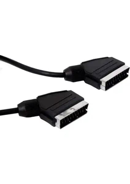 Eski TV'ler İçin 1.2 Metre Scart to Scart Kablo ile Güvenilir Bağlantı Sağlayın