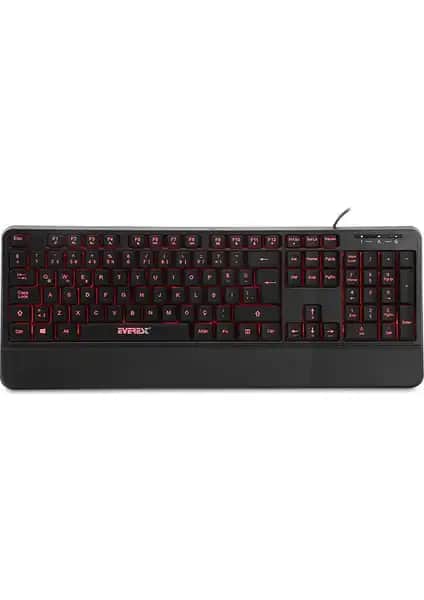 Everest KB-R61 BRIGHT Siyah USB 3.0 Gaming Klavye Ergonomik ve Işıklı Tasarım
