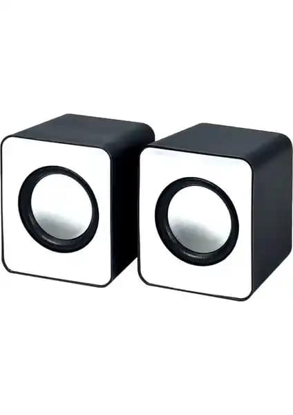 Frisby FS-334U Beyaz 2.0 USB Hoparlör Sistemi: Şık Tasarım ve Yüksek Ses Kalitesi