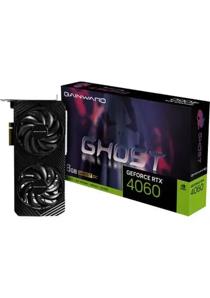 Gainward RTX 4060 GHOST OC 8GB GDDR6: Yüksek Performanslı ve Sessiz Grafik Kartı