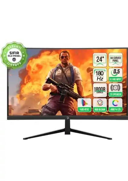 GamePower Vivid T40 24 İnç Kavisli Oyun Monitörü Gelişmiş Görüntü ve Hız Özellikleriyle