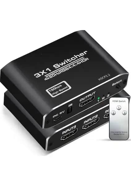 Gplus 4K321M HDMI Anahtar: Yüksek Performans ve Güvenilirlik Sunan Çok Girişli Cihaz