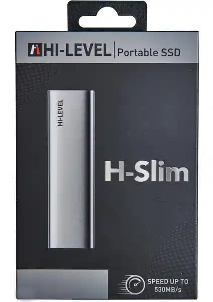 Hi-Level H-Slım 256GB Taşınabilir SSD: Yüksek Performanslı ve Dayanıklı Depolama Çözümü