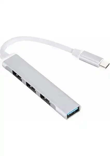Hkn 4 in 1 Type-C USB Hub: Çok Fonksiyonlu ve Yüksek Hızlı Bağlantı Çözümü