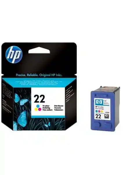 HP 22 Renkli Deskjet Kartuşu: Yüksek Kapasiteli ve Uyumlu Orijinal Kartuş
