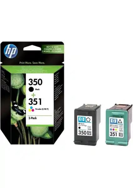 HP 350 BLACK/351 Tri-Color 2-Pack Orijinal Kartuşlar ile Yüksek Kaliteli Baskı Çözümü