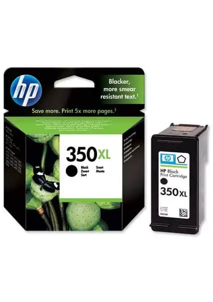 HP 350XL Siyah Mürekkep Kartuşu Yüksek Kapasiteli ve Güvenilir Baskı Çözümü