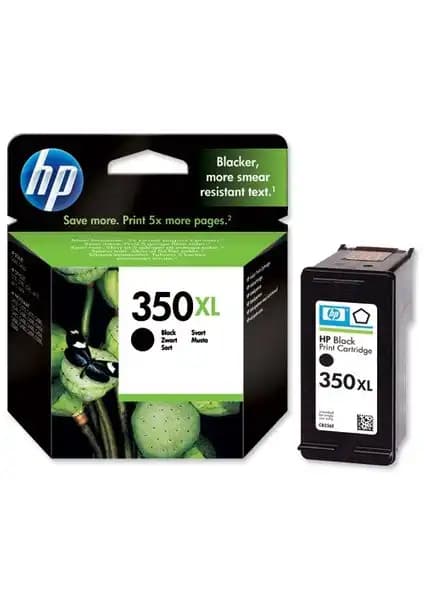 HP 350XL Siyah Mürekkep Kartuşu Yüksek Kapasiteli ve Güvenilir Baskı Çözümü