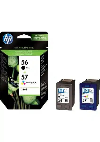 HP 56/57 Orijinal Kartuş Avantaj Paketi Profesyonel Baskı Çözümü ve Maliyet Verimliliği