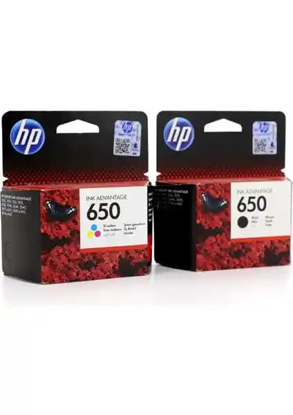 HP 650 CZ101A ve CZ102A Set Kartuşlar: Yüksek Kalite ve Güvenilirlik ile Uyumlu Yazıcı Kartuşları