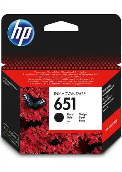HP 651 Siyah Mürekkep Kartuşu C2P10AE: Yüksek Kapasiteli ve Güvenilir Orijinal Yazıcı Kartuşu