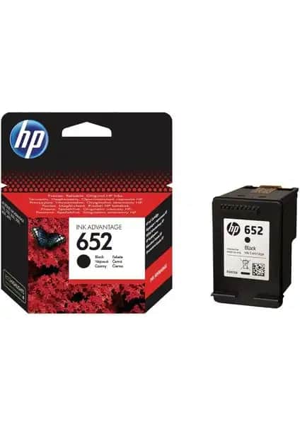 HP 652 Siyah Mürekkep Kartuşu (F6V25AE) - Yüksek Kalite ve Güvenilirlik Sunar