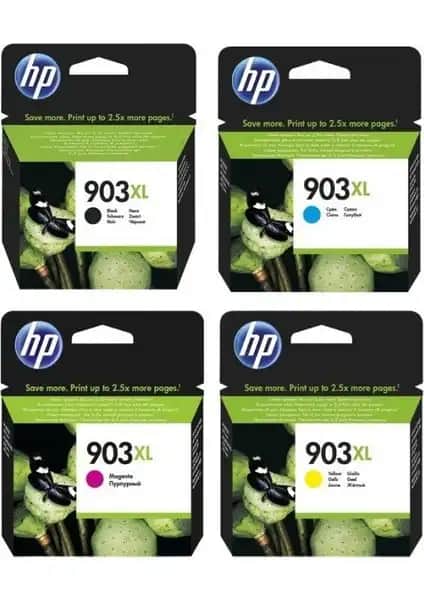 HP 903XL 4 Renk Kartuş Seti: Yüksek Kaliteli ve Güvenilir Baskı Çözümü