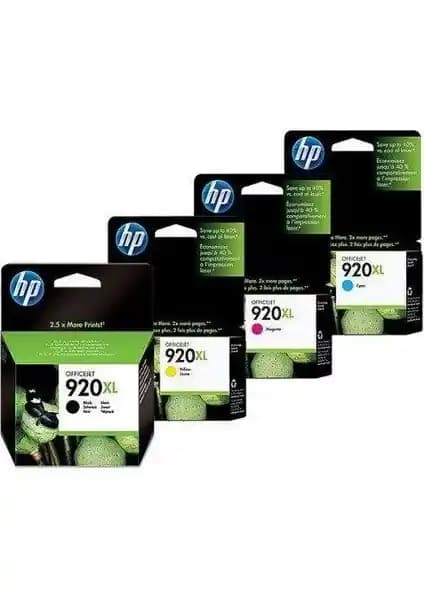 HP 920XL 4’lü Set Kartuşlar Yüksek Kapasiteli ve Güvenilir Yazıcı Desteği